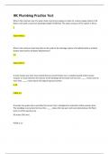 IRC Plumbing Practice Test Q&A &lpar;A&plus; Guaranteed&rpar;