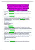 NR-503 Epidemiology final Exam Updated Version 2023 2024 100 Questions and Correct Answers Guaranteed 100&percnt; Pass Rate