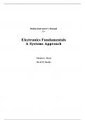 Electronics Fundamentals A Systems Approach 1st Edition By Thomas Floyd, David  Buchla (Solution Manual Latest Edition 2023-24, Grade A+, 100% Verified)
