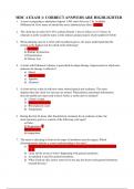MDC 4 EXAM 1&colon; CORRECT ANSWERS ARE HIGHLIGHTED