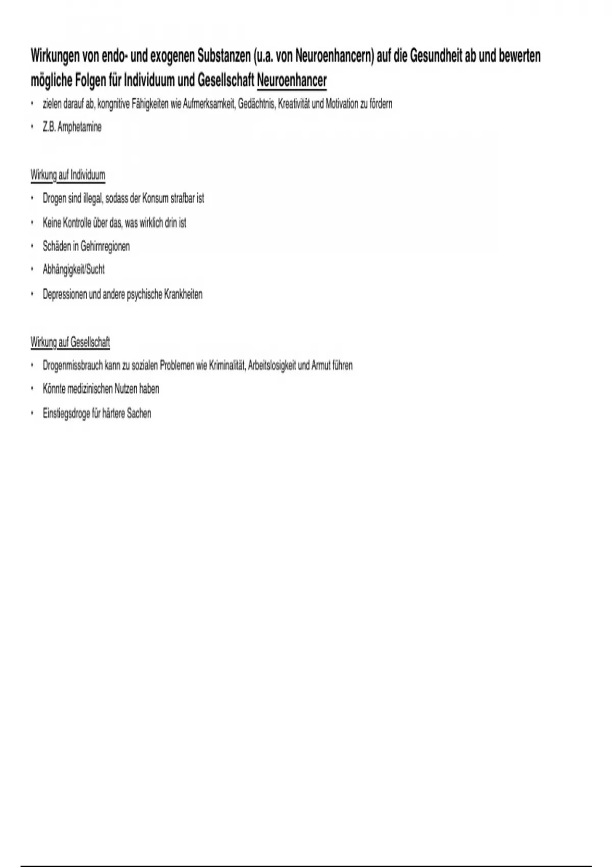 Bildung.bremen Biologie Lk Klausur 2019 Zusammenfassung Biologie LK Lernzettel Abitur: Neurobiologie (14 Punkte