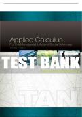 Test Bank For Applied Calculus for the Managerial&comma; Life&comma; and Social Sciences - 10th - 2017 All Chapters - 9781305657861