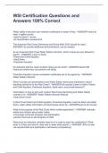 WSI Certification Questions and Answers 100&percnt; Correct