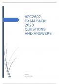APC2602 EXAM PACK 2023.