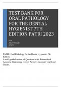 TEST BANK FOR ORAL PATHOLOGY FOR THE DENTAL HYGIENIST 7TH EDITION IBSEN EDIITED.pdf