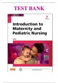 TEST BANK INTRODUCTION TO MATERNITY AND PEDIATRIC NURSING 7TH EDITION BY LEIFER | CHAPTER 1-34