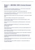 Exam 1 &ndash; BB With 100&percnt; Correct Answer 2023