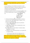 NURS 3356 Medical-Surgical Exam - Version A Questions And Answers New Update 2023&sol;2024 &lpar;With Correct Answers Verified&rpar;