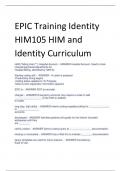 EPIC Training Identity  HIM105 HIM and  Identity Curriculum