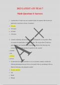2023 LATEST ATI TEAS 7  Math Questions &dollar; Answers 