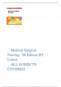 Medical-Surgical  Nursing&comma; 7th Edition BY  Linton ALL SUBJECTS  COVERED