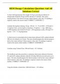 HESI Dosage Calculations Questions And All Solutions Correct