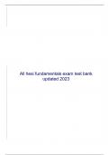 All hesi fundamentals exam test bank updated 2023