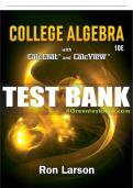 Test Bank For College Algebra - 10th - 2018 All Chapters - 9781337282291