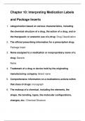 Chapter 10 Interpreting Medication Labels and Package Inserts