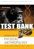 Test Bank For Introduction to Physical Anthropology - 15th - 2018 All Chapters - 9781337099820