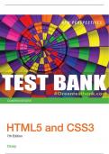 Test Bank For New Perspectives HTML5 and CSS3: Comprehensive - 7th - 2018 All Chapters - 9781305503939