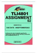 TLI4801ASSIGNMENT02 SEM2DUE 8SEPTEMBER 2023