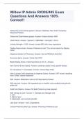 Willow IP Admin RX305&sol;405 Exam Questions And Answers 100&percnt; Correct&excl;&excl;