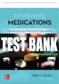 Test Bank For Administering Medications&comma; 9th Edition All Chapters - 9781259928178
