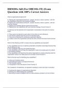 HRM201c full (For OBE102c FE) |Exam Questions with 100% Correct Answers 