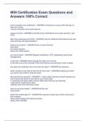 WSI Certification Exam Questions and Answers 100&percnt; Correct