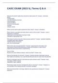 CADC EXAM &lpar;2023 IL&rpar; Terms Q & A