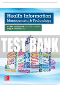 Test Bank For Health Information Management and Technology, 1st Edition All Chapters - 9780073513683