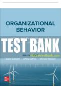 Test Bank For Organizational Behavior: Improving Performance and Commitment in the Workplace, 8th Edition All Chapters - 9781264124350