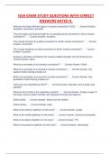 ISSA EXAM STUDY QUESTIONS WITH CIRRECT  ANSWERS RATED A&period;