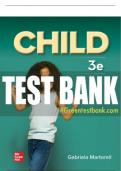 Test Bank For Child&comma; 3rd Edition All Chapters - 9781265409036