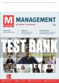 Test Bank For M: Management, 7th Edition All Chapters - 9781260735185