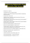 Engineering Mathematics Exam Questions With Answers