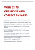 BUNDLE FOR WGU C175 Study Notecards 100&percnt; GUARANTEE PASS 2023&sol;2024&sol;NOTCE Exam ACTUAL EXAM REAL EXAM QUESTIONS AND CORRECT DETAILED ANSWERS WITH RATIONALES&vert;ALREADY GRADED A