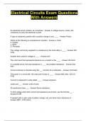 Electrical Circuits Exam Questions With Answers