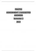 FIN 3703 assignment 1 semester 2 2023 answers