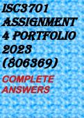 ISC3701 Assignment 4 PORTFOLIO 2023 (806369)