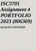ISC3701 Assignment 4 PORTFOLIO 2023 (806369)