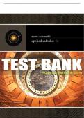 Test Bank For Applied Calculus - 7th - 2018 All Chapters - 9781337291248