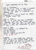 Python Handwritten Notes 