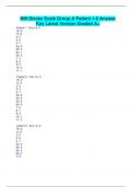 NIH Stroke Scale Group A Patient 1-6 Answer Key  Latest Version Graded A&plus;