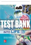 Test Bank For Inquiry into Life, 17th Edition All Chapters - 9781264155729