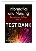 Informatics and Nursing Opportunities and Challenges 6th Edition Sewell Test Bank