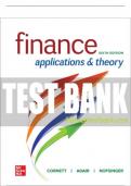 Test Bank For Finance: Applications and Theory, 6th Edition All Chapters - 9781264101580