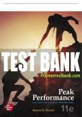 Test Bank For Peak Performance: Success in College and Beyond, 11th Edition All Chapters - 9781260262490