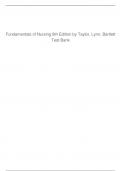Test Bank For Fundamental of nursing 9th Edition by Taylor&comma;Lynn&comma;Bartlett&period;