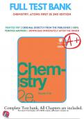 Test Bank For Chemistry&colon; Atoms First 2e 2nd Edition By Edward J&period; Neth&comma; Paul Flowers&comma; Klaus Theopold&comma; Richard Langley&comma; William R&period; Robinson &vert; 2019-2020 &vert; 9781947172647 &vert; Chapter 1-21 &vert; Complete Questions And Answers A&plus;