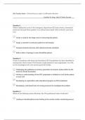 Clinical Nurse Leader Certification Exam &lpar;CNL&rpar; Questions and Answers 2024