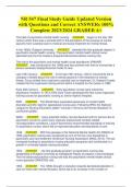 NR 547 Final Study Guide Updated Version with Questions and Correct ANSWERs 100% Complete 2023/2024 GRADED A+