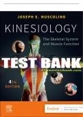 Test Bank For Kinesiology, 4th - 2023 All Chapters - 9780323812764